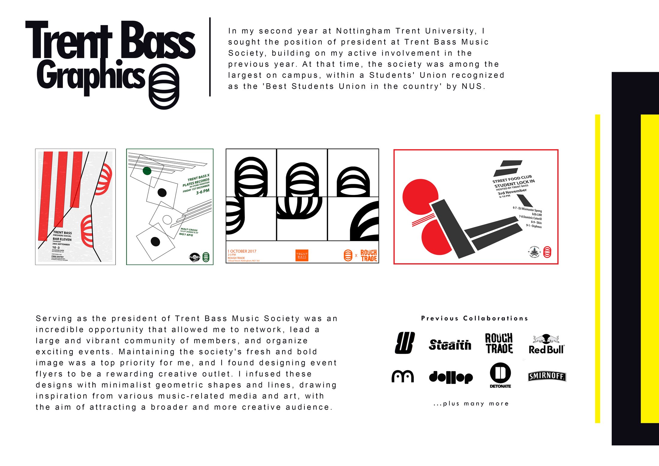 Trent Bass event graphics